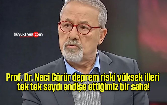 Prof. Dr. Naci Görür deprem riski yüksek illeri tek tek saydı endişe ettiğimiz bir saha!