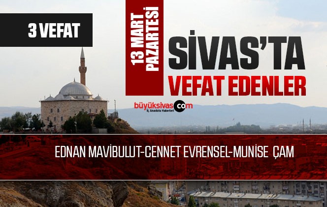 Sivas Aramızdan Ayrılanlar – Sivas’ta Ölenler –14 Mart 2023