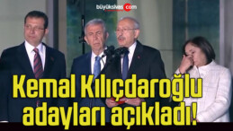 Kemal Kılıçdaroğlu adayları açıkladı!