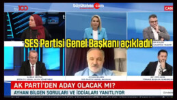 AK Parti’den aday olacak mı? SES Partisi Genel Başkanı Ayhan Bilgen açıkladı!