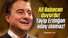 Ali Babacan duyurdu! Tayip Erdoğan aday olamaz!