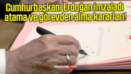 Cumhurbaşkanı Erdoğan imzaladı atama ve görevden alma kararları!