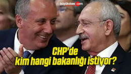 CHP’de kim hangi bakanlığı istiyor?