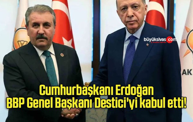 Cumhurbaşkanı Erdoğan, BBP Genel Başkanı Destici’yi kabul etti!