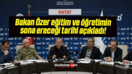 Bakan Özer eğitim ve öğretimin sona ereceği tarihi açıkladı!