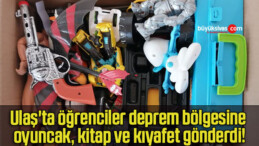 Ulaş’ta öğrenciler deprem bölgesine oyuncak, kitap ve kıyafet gönderdi!