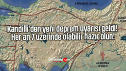 Kandilli’den yeni deprem uyarısı geldi! Her an 7 üzerinde olabilir hazır olun!