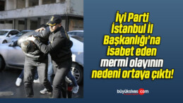 İyi Parti İstanbul İl Başkanlığı’na isabet eden mermi olayının nedeni ortaya çıktı!