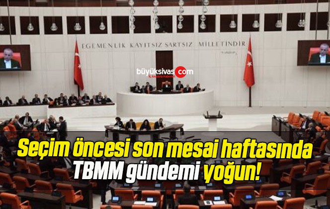 Seçim öncesi son mesai haftasında TBMM gündemi yoğun!