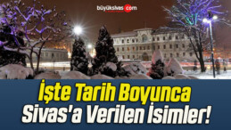 İşte Tarih Boyunca Sivas’a Verilen İsimler!