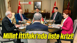 Millet İttifakı’nda liste krizi!