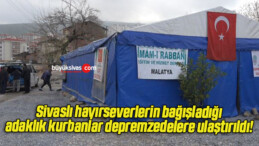 Sivaslı hayırseverlerin bağışladığı adaklık kurbanlar depremzedelere ulaştırıldı! 