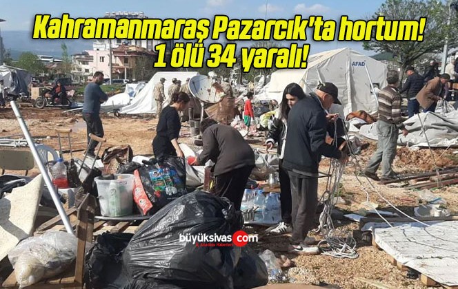 Kahramanmaraş Pazarcık’ta hortum! 1 ölü 34 yaralı!