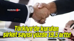 Türkiye’de kurulan şirket sayısı yüzde 19,5 arttı!