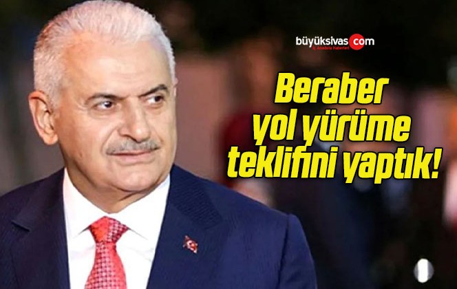 Beraber yol yürüme teklifini yaptık!