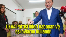 DEVA Partisi lideri Babacan ve eşi oylarını kullandı!