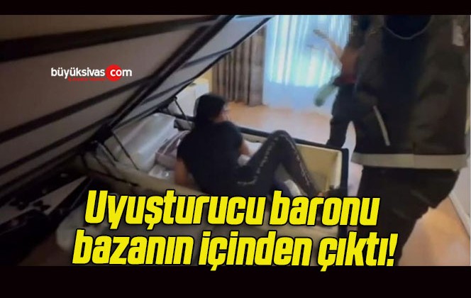 Uyuşturucu baronu bazanın içinden çıktı!