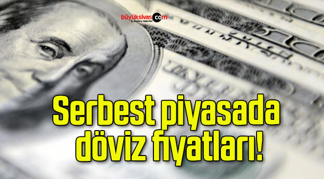 Serbest piyasada döviz fiyatları!