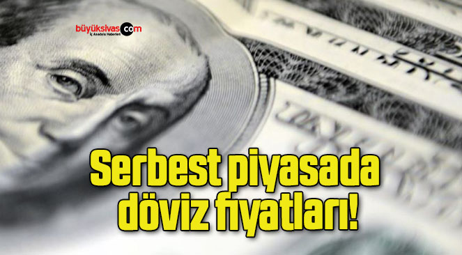 Serbest piyasada döviz fiyatları!