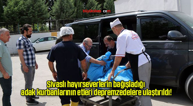 Sivaslı hayırseverlerin bağışladığı adak kurbanlarının etleri depremzedelere ulaştırıldı!