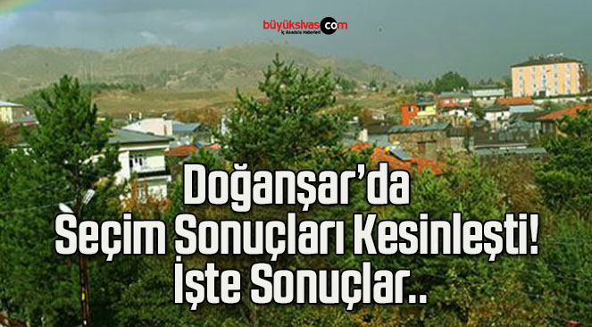 Doğanşar’da Seçim Sonuçları Kesinleşti! İşte Sonuçlar..