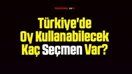 Türkiye’de Oy Kullanabilecek Kaç Seçmen Var?