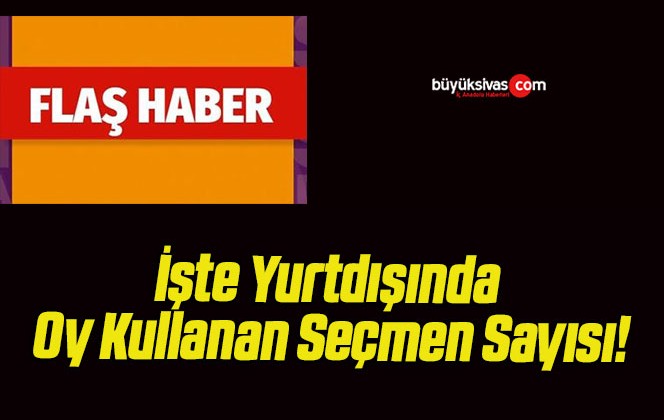 İşte Yurtdışında Oy Kullanan Seçmen Sayısı!