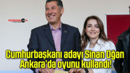 Cumhurbaşkanı adayı Sinan Oğan Ankara’da oyunu kullandı!