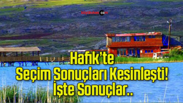 Hafik’te Seçim Sonuçları Kesinleşti! İşte Sonuçlar..