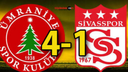 Ümraniyespor 4 Sivasspor 1 (Maç Sonucu)