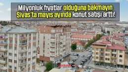 Milyonluk fiyatlar olduğuna bakmayın Sivas’ta mayıs ayında konut satışı arttı!