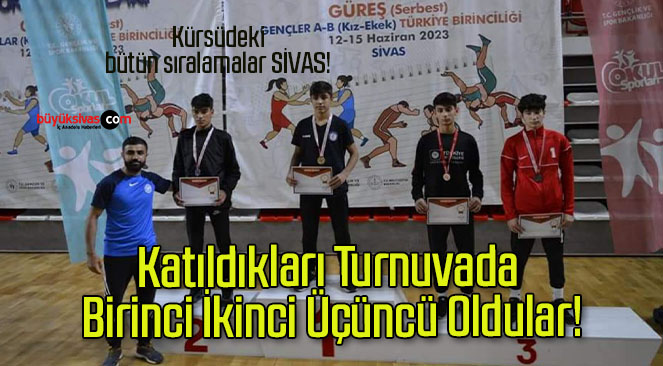 Katıldıkları Turnuvada Birinci İkinci Üçüncü Oldular!