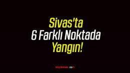 Sivas’ta 6 Farklı Noktada Yangın!