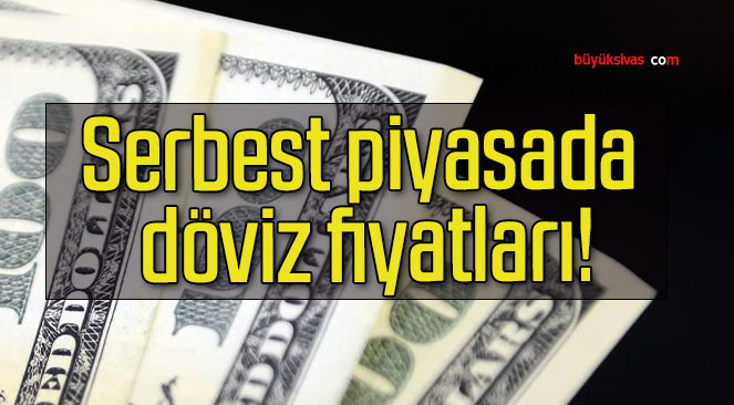 Serbest piyasada döviz fiyatları!