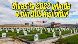 Sivas’ta 2022 yılında 4 bin 906 kişi öldü!