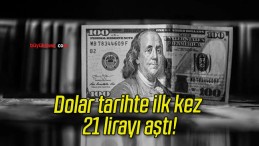 Dolar tarihte ilk kez 21 lirayı aştı!