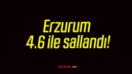 Erzurum 4.6 ile sallandı!