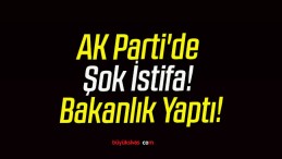 AK Parti’de Şok İstifa! Bakanlık Yaptı!