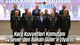 Kara Kuvvetleri Komutanı Avsever’den Bakan Güler’e ziyaret!