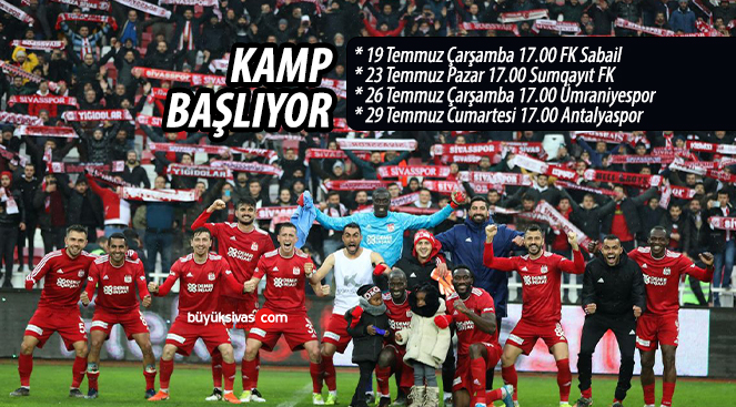 Sivasspor’un 2. Etap Erzurum Kampı Yarın Başlıyor