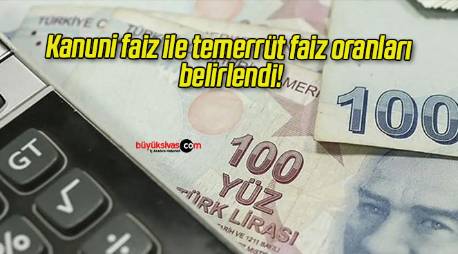 Kanuni faiz ile temerrüt faiz oranları belirlendi!