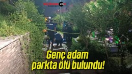 Genç adam parkta ölü bulundu!