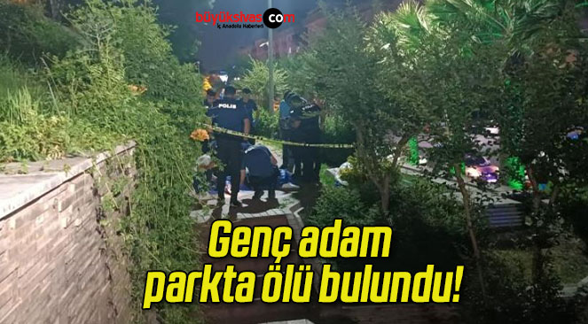 Genç adam parkta ölü bulundu!