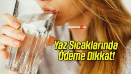 Yaz Sıcaklarında Ödeme Dikkat!