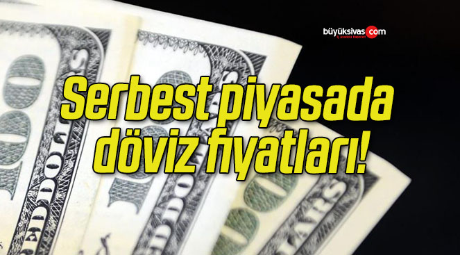 Serbest piyasada döviz fiyatları!