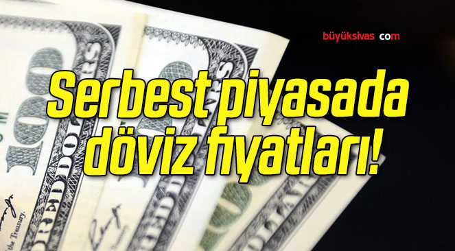 Serbest piyasada döviz fiyatları!