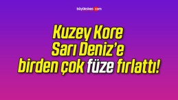 Kuzey Kore Sarı Deniz’e birden çok füze fırlattı!