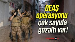 DEAŞ operasyonu çok sayıda gözaltı var!