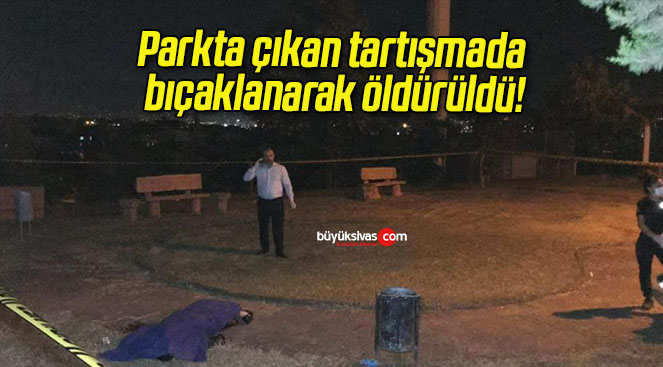 Parkta çıkan tartışmada bıçaklanarak öldürüldü!