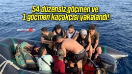 54 düzensiz göçmen ve 1 göçmen kaçakçısı yakalandı!